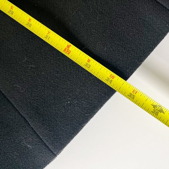 J. Crew Double Cloth Peacoat Black Winter Lady Day Coat - Womens Size 12 - Picture 5 of 5